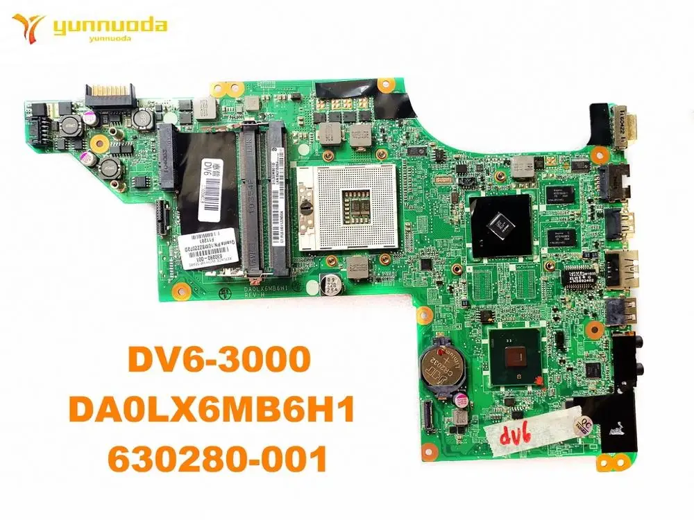 Original for HP DV6 DV6-3000 laptop motherboard DA0LX6MB6H1 630280-001 tested good free shipping | Компьютеры и офис