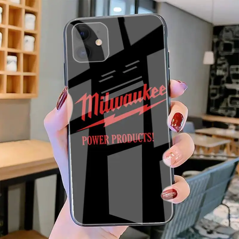 

Milwaukees Toolbox Phone Cases Tempered Glass For Iphone6plus 6S 7 7plus 8 X XS XSmax XR 11 12 Pro Max 12mini