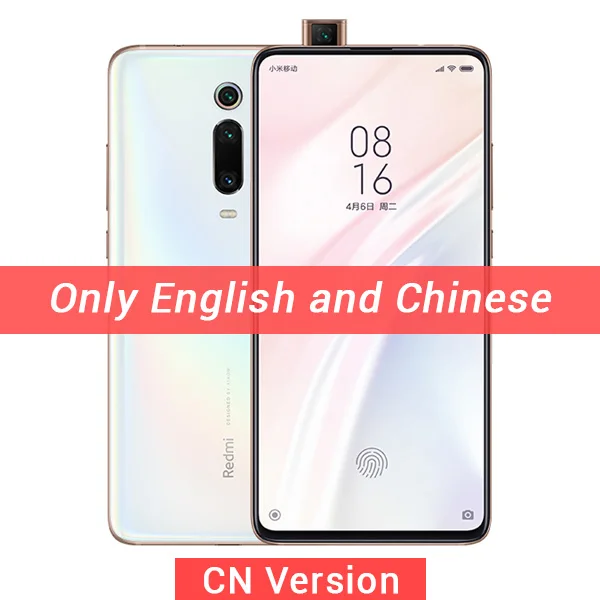 China ROM White Глобальный Встроенная память Xiaomi Redmi K20 Pro 8GB 128GB Смартфон Snapdragon 855 Octa Core 48MP сзади Камера 4000 мАч NFC в Экран распознавание - Цвет: China ROM White