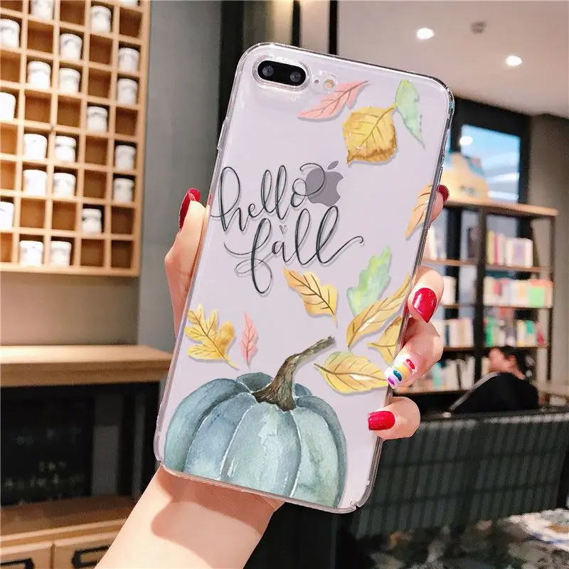 Yinuoda Pumpkin happy fall 2018 New Luxury fashion cell phone case for Apple iPhone 8 7 6 6S Plus X XS max 5 5S SE XR | Мобильные