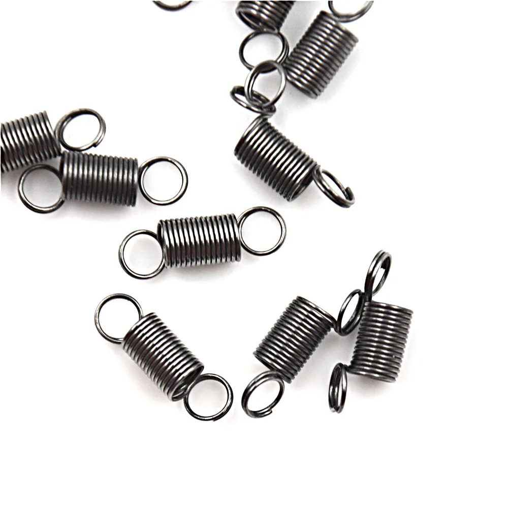 

10pcs/lot Stainless Steel Small Tension Spring With Hook For Tensile DIY Toys Spring Length 6 MM Stretch To 30MM