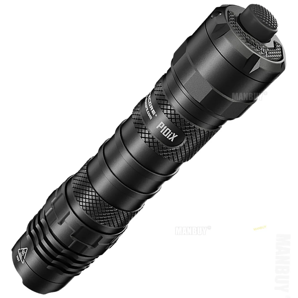 Перезаряжаемый фонарик Nitecore P10iX + тактическое кольцо NTR10 Pro дистанционный