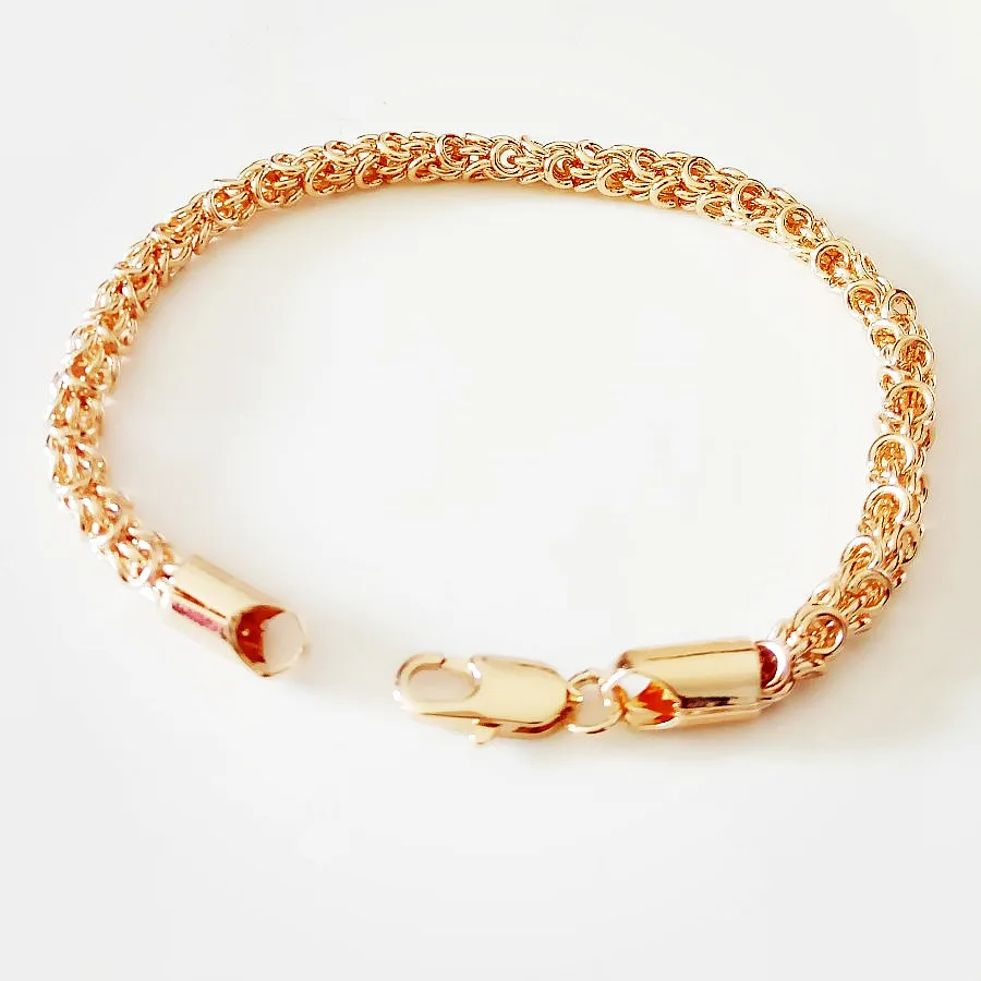 Новые ювелирные изделия цвета розового золота звенья цепи длиной 21 см из меди и