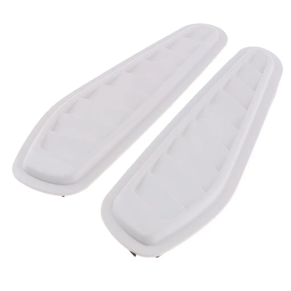 2Pcs Car Decorative Air Flow Intake Hood Scoop Bonnet Vent Cover Trim |