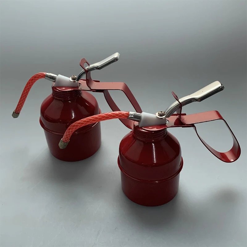 

300ml 500ml Pistols Pump Oiler with Hose Spout Lubricating Oil Thumb Pump Oil Can Tool Flexible Lubrication Bottle A70F