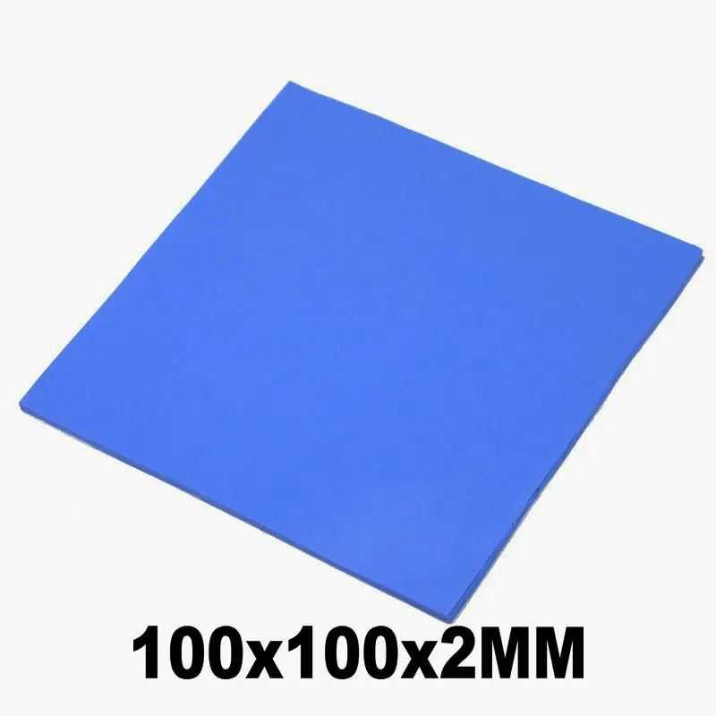 

1Pieces LOT 100mm x 100mm x 2mm Computer GPU CPU VGA Thermal Conductive Silicone Pad