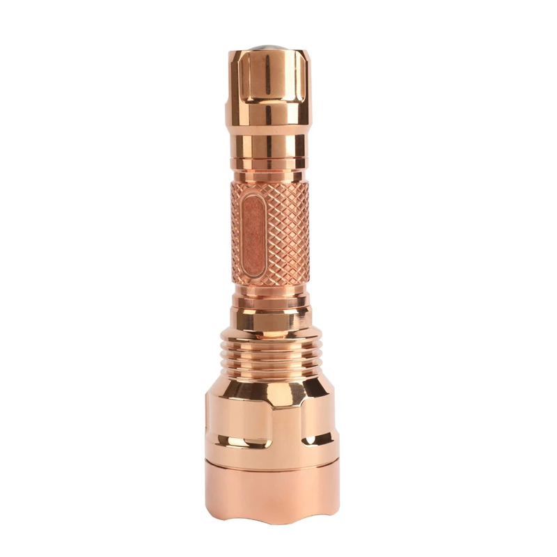 Медь Astrolux C8 SST40/XP L HI 1300lm 7/4 режима A6 драйвер EDC тактический фонарик 18650 светодиодный