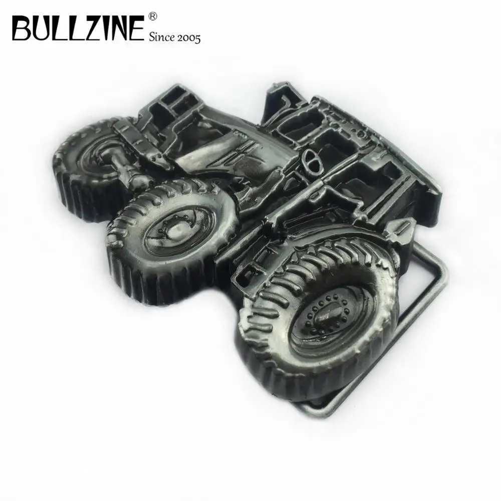 В Bullzine оптовая продажа трактор пряжки ремня с оловянной отделкой FP 03630 для 4 см