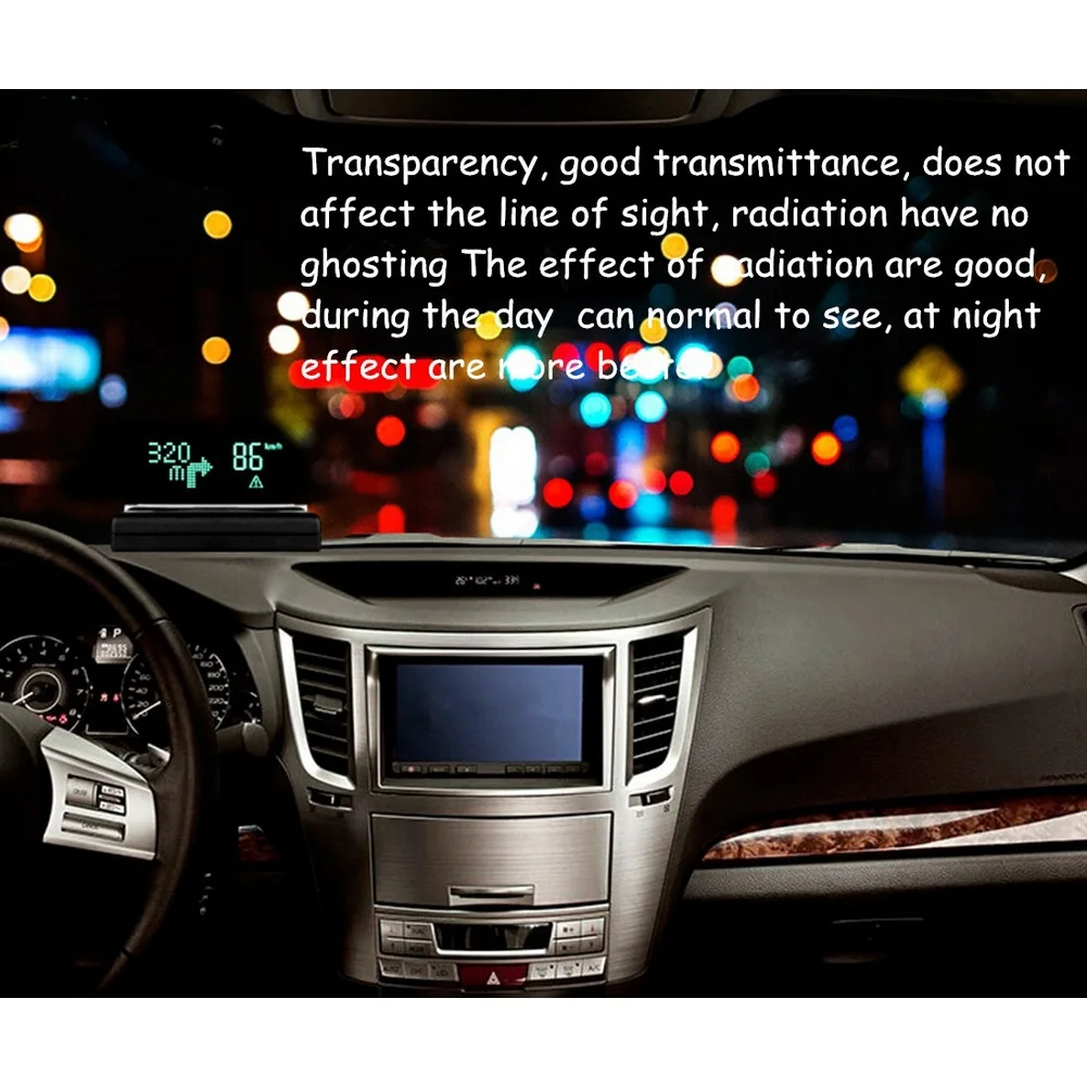 Hot Car HUD Reflective Film Head Up Display System OBD II Fuel Consumption Overspeed Auto Accessories Styling | Автомобили и