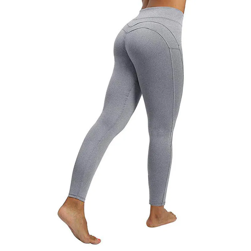 Однотонные спортивные Леггинсы Oyoo женские Компрессионные с эффектом пуш-ап