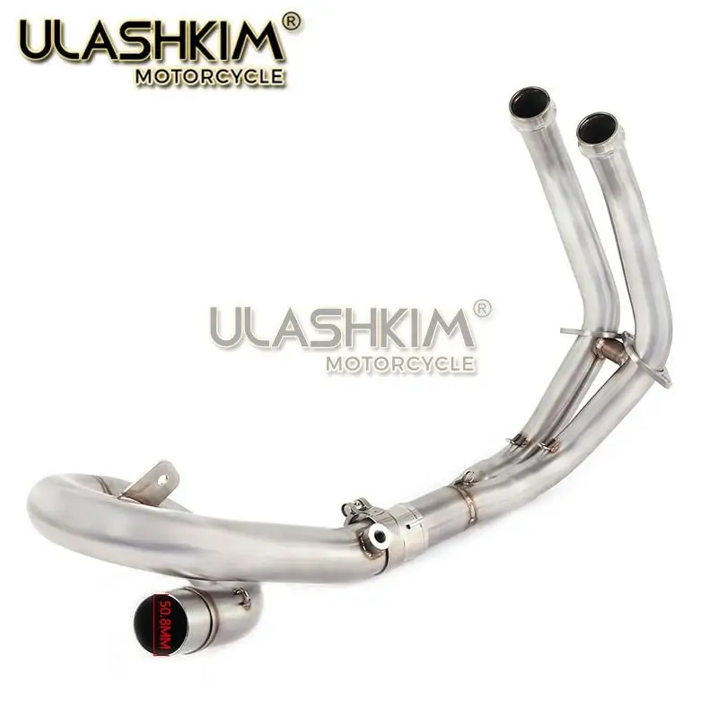 Выхлопная Передняя труба мотоцикла глушитель полная система без шнуровки для
