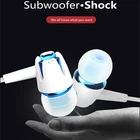 Новинка 3,5 мм Сабвуфер шумоподавление Проводные спортивные Игровые наушники Встроенный микрофон двойная движущаяся катушка разноцветные музыкальные наушники