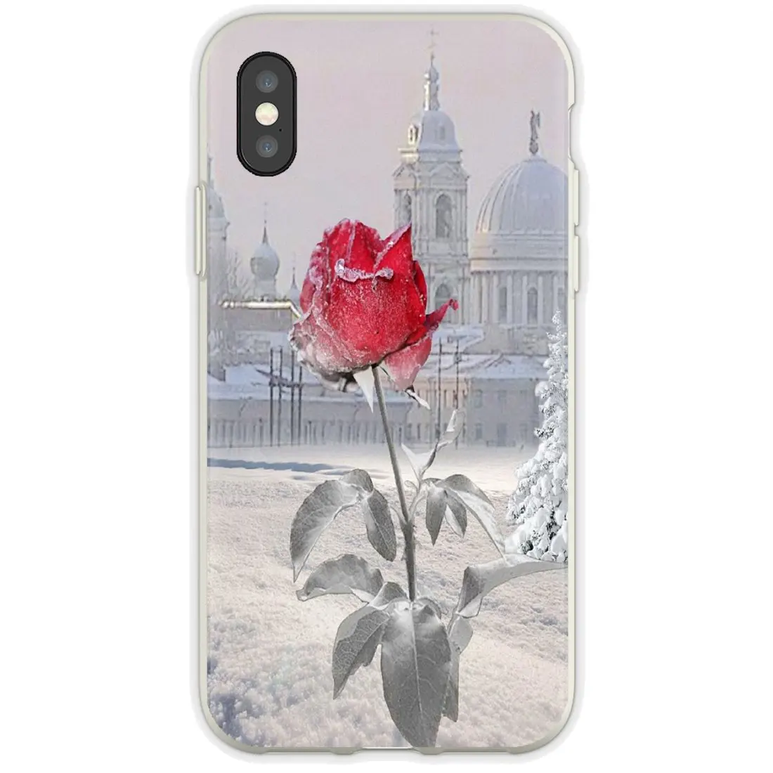 Пикантные Зимние холодные Замороженные розы Силиконовые чехлы для телефонов Samsung Galaxy A10 A30 A40 A50 A60 A70 S6 Active Note 10