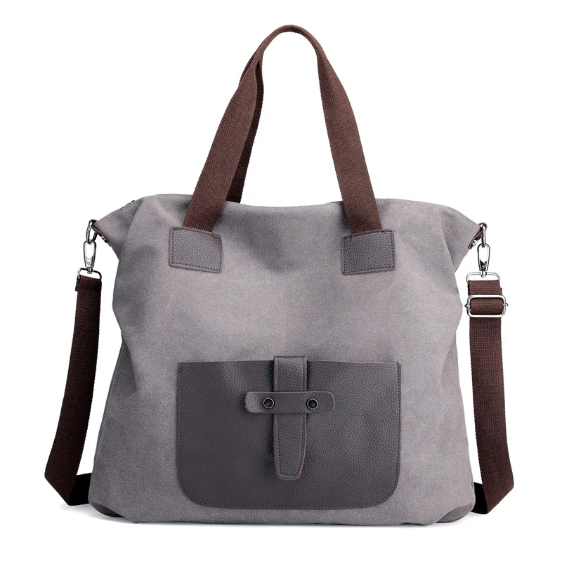 Canvas bag women bag 2019 spring new fashion casual women bag portable messenger bag commuter wild shoulder bag