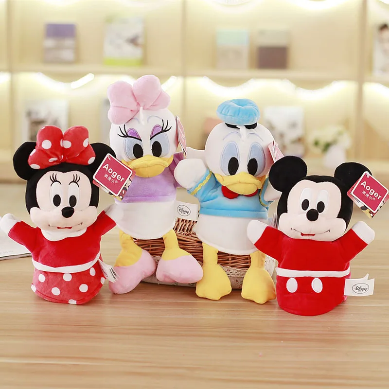 Дональд Дак Руфь мультфильм кукла на палец Микки и Минни Маус плюшевые куклы