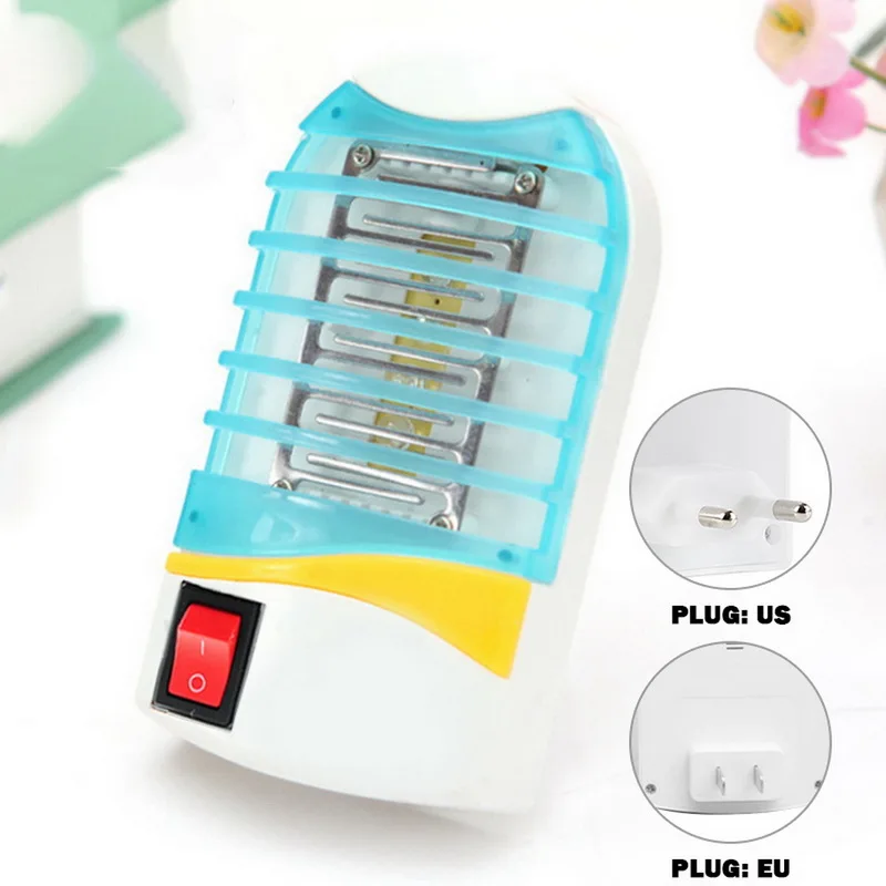 Домашний практичный светодиодный Электрический Отпугиватель комаров ловушка