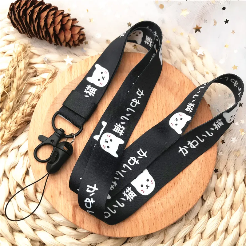 Веревка для телефона Kawaii dog cat Lanyards веревка ключей ID карт ремни в тренажерном зале