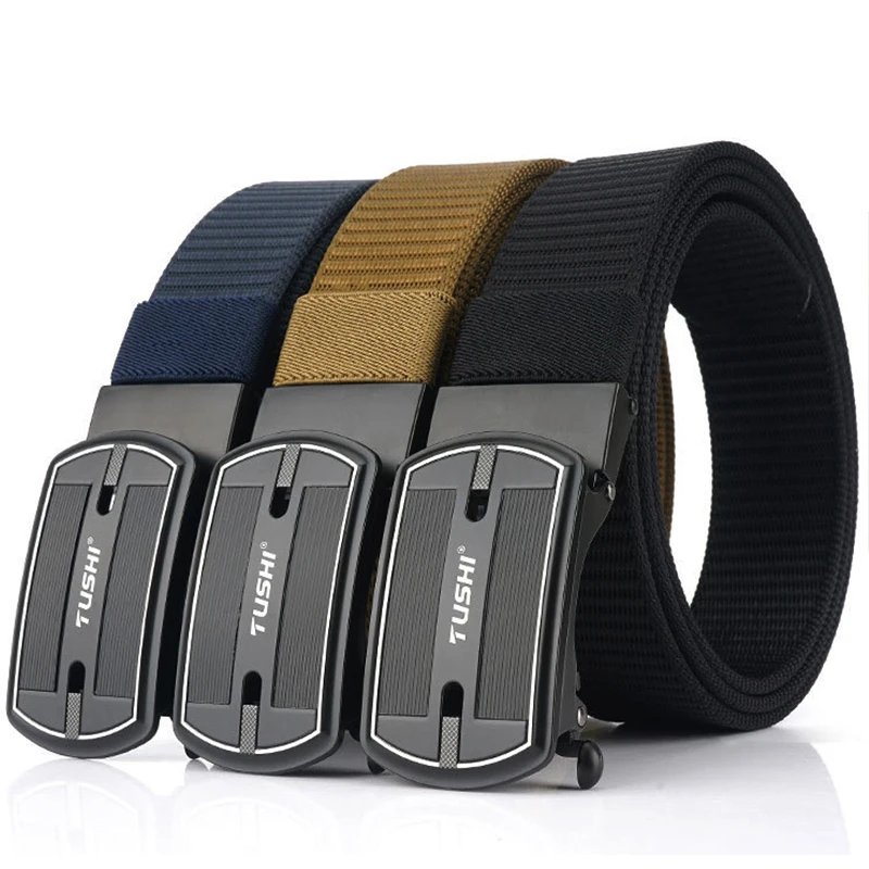 Ремень HSSEE мужской тактический мягкий спортивный из натурального нейлона с