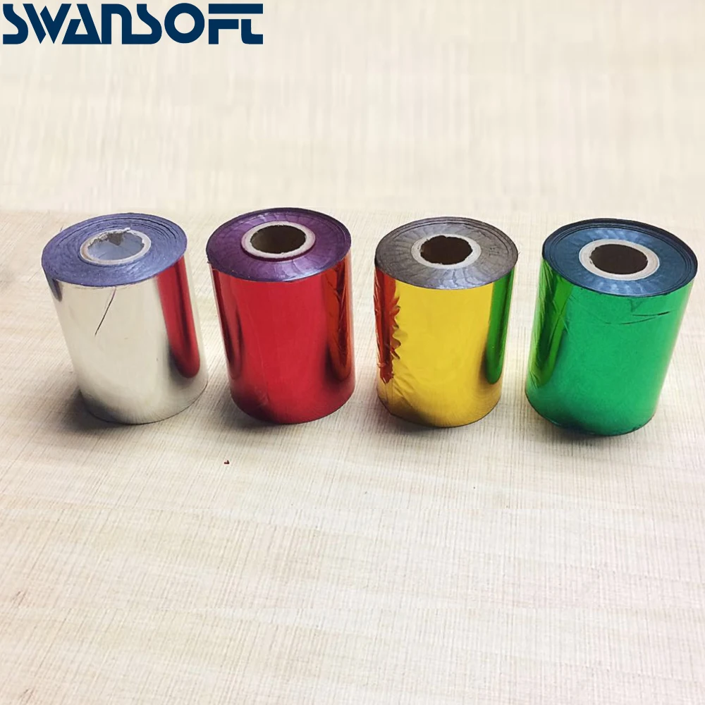 Рулон горячей фольги SWANSOFT 120 м x 4 см рулоны фольга для горячего тиснения