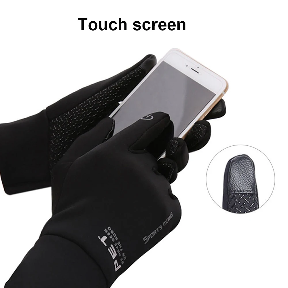 

Men Winter Waterproof Gloves Anti Slip Windproof Snowboard Gloves Touch Screen Warm Breathable Male Motorcycle Riding Gloves