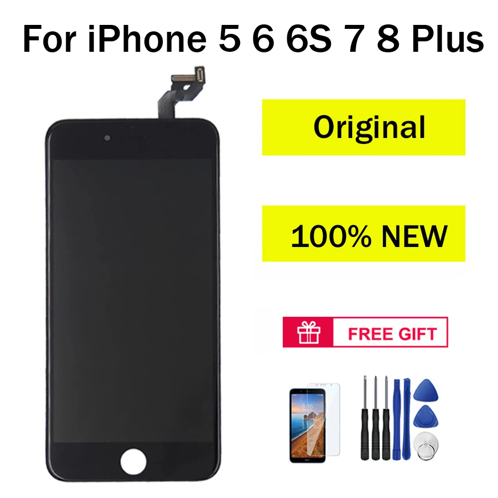 Original LCD for IPhone 7 LCD Screen Display Touch for 5 5S 6 6S 7 8 Plus LCD Display Screen Digitizer Assembly enlarge
