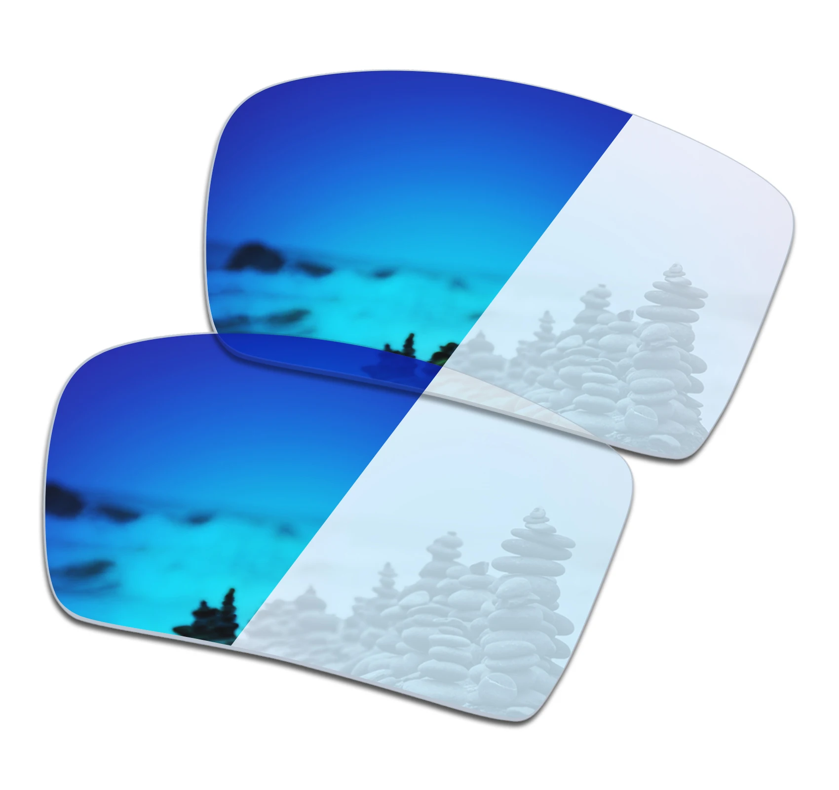 

SmartVLT Sunglasses Replacement Lenses for Oakley Eyepatch 2 - Eclipse Blue Photochromic