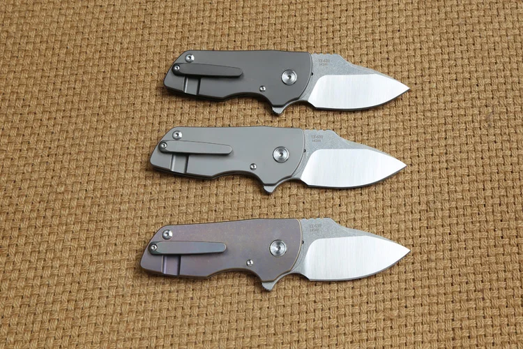 Складной нож DICORIA YX 630 Flipper С Титановой ручкой лезвие 14C28N шариковый подшипник