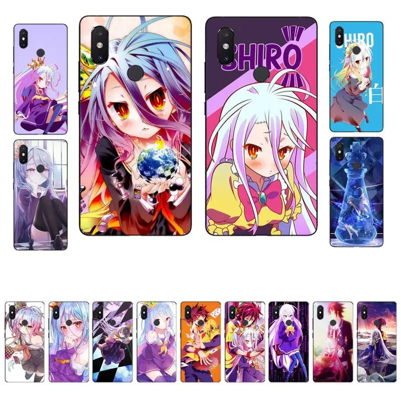 

Yinuoda Game NO Life Anime Phone Case for Xiaomi mi 8 9 10 lite pro 9SE 5 6 X max 2 3 mix2s F1
