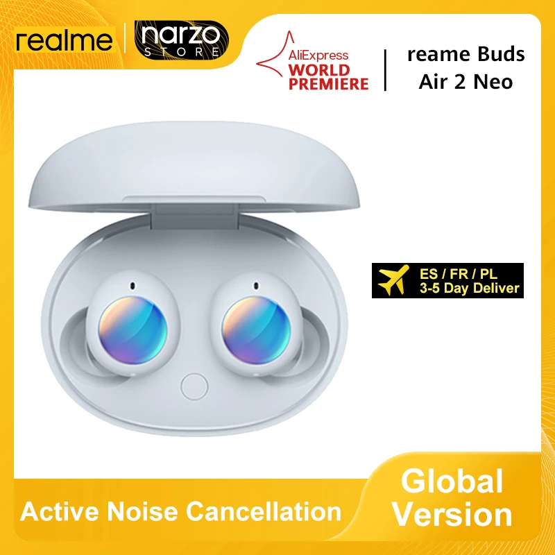 Беспроводные Bluetooth-наушники глобальная версия Realme Buds Air 2 Neo TWS активное