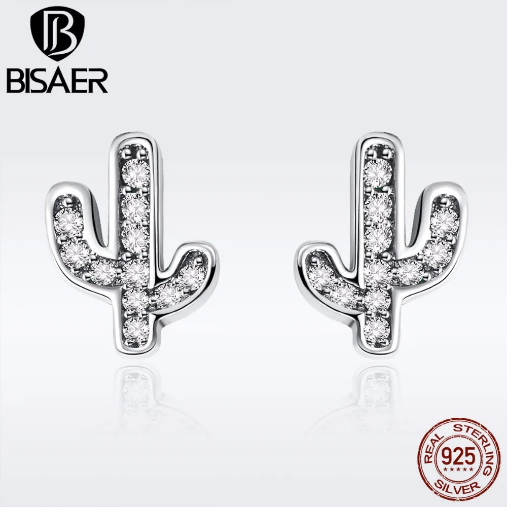 Женские серьги гвоздики из серебра 925 пробы С КАКТУСОМ|small stud earrings|fashion earringsstud earrings