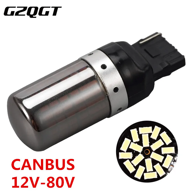 2 шт. 1156 Ba15s T20 LED P21W W21W PY21W светодиодные лампы Canbus без гипервспышки автомобильные