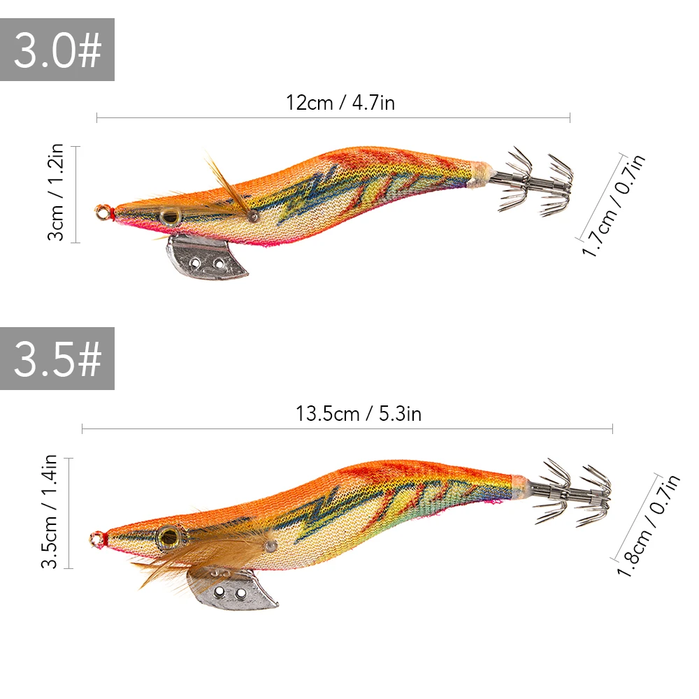 12 см/13 5 см рыболовная приманка для кальмаров искусственная жесткая креветок