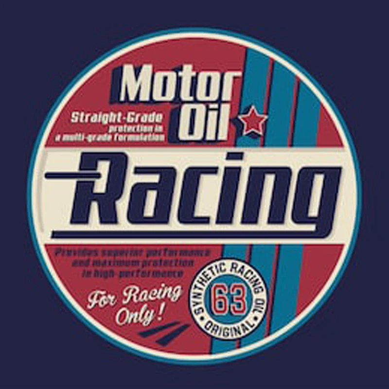 

Motorcycle Oil for raeing only 63 Old School Hot Rod Motor Car Sticker Decal
