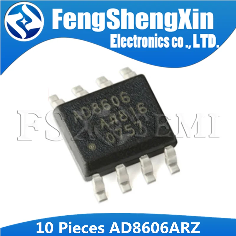 10 шт./лот AD8606 AD8606ARZ AD8606A SOP 8 прецизионные с низким уровнем шума CMOS Rail to