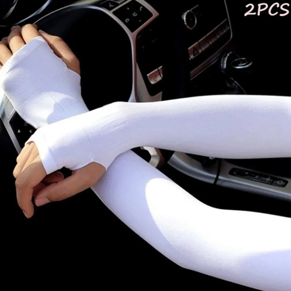 

Summer Ice Silk Sun Protection And Ventilation Sleeve Comfortable Cuff UV Protection Supplies Nylon Fabric Cuff