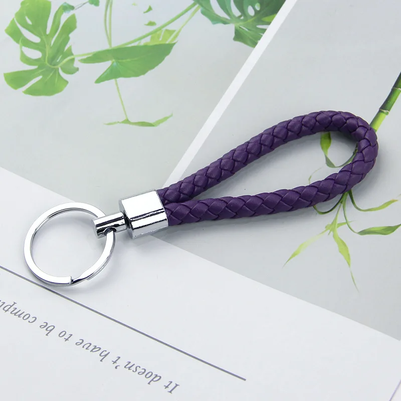 Оптовая цена плетеная веревка из искусственной кожи брелок сделай сам подвеска