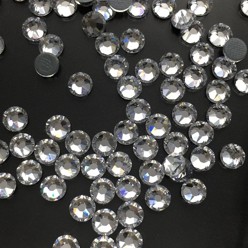 Новые грани 8 большой маленький белый кристалл AAA Качество утюжок на горячей