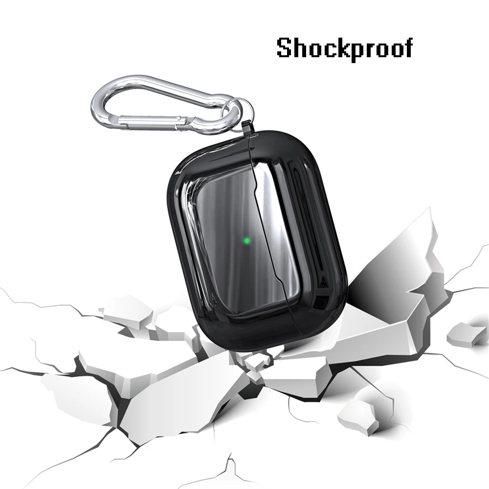 BFOLLOW Роскошная плакированная силиконовый чехол для AirPods Pro Airpods 1/2 Мягкий защитный чехол на заднюю панель из полиуретана Противоударная защитная задняя крышка с цепочкой для ключей