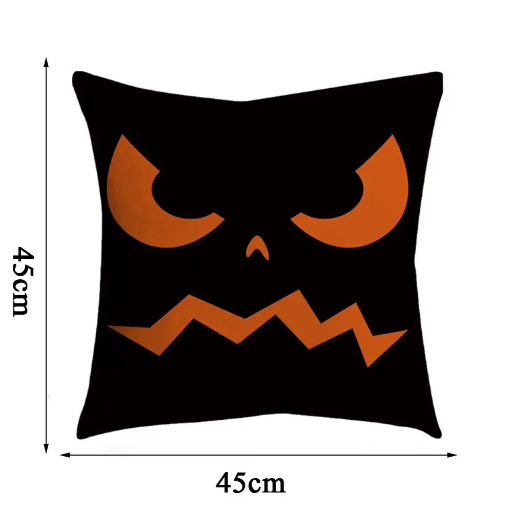 

Halloween Cartoon Emoticons Decorative Cushion Cover Flowers Pillow Case For Car Sofa Decor Pillowcase Home Throw Pillows 45x45