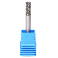 sa 1 solid tungsten carbide burr rotary file cylindrical shape double cut for die grinder drill bits 6mm diameter