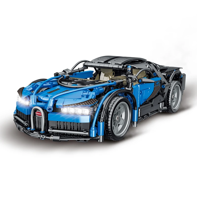 

023001 1:14 Model Build Car Puzzle 1225 pcs Famous Sports Building Blocks For Enthusiasts and Players Without Light