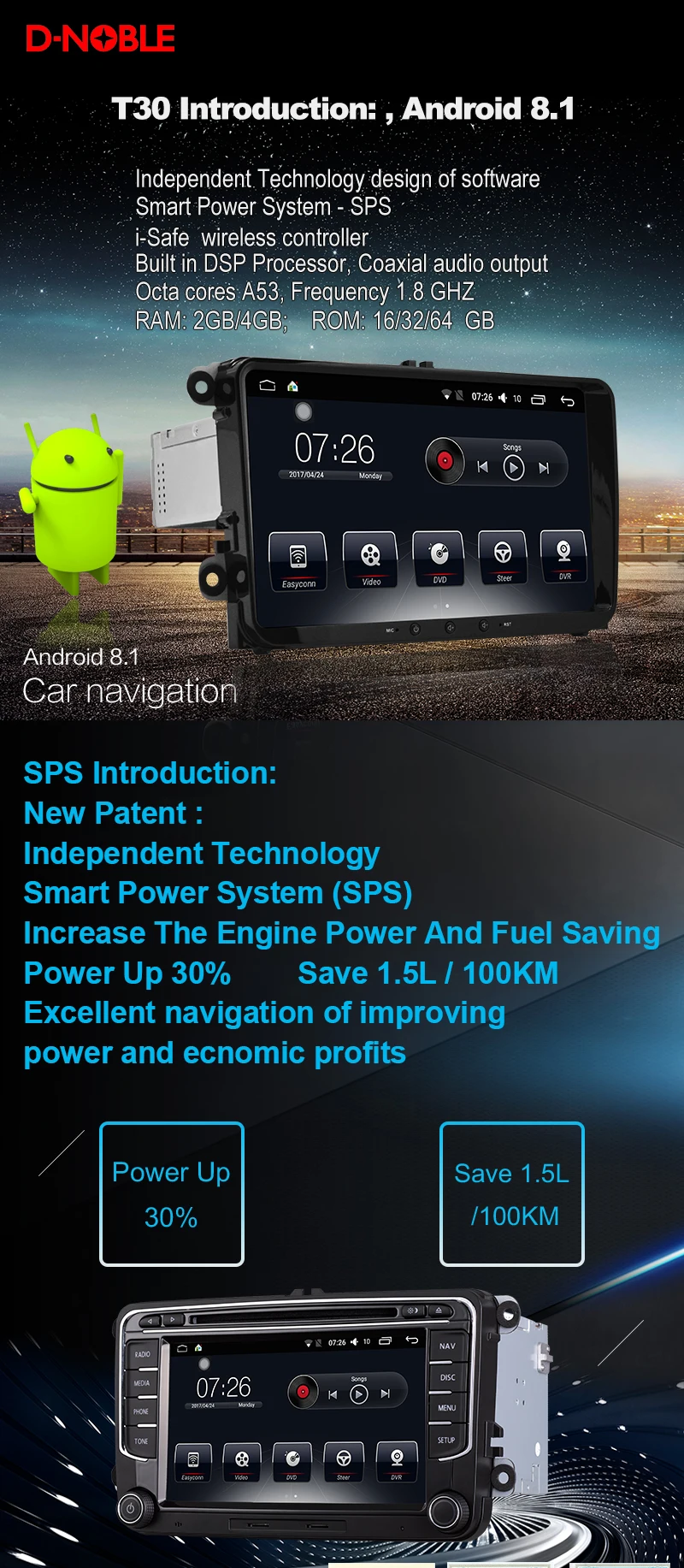 Автомобильный мультимедийный плеер 2 Din Android 8,1 автомобильный DVD для VW/Volkswagen Skoda superb 2009- " 4G/32G/64G сенсорный экран автомобиля радио GP