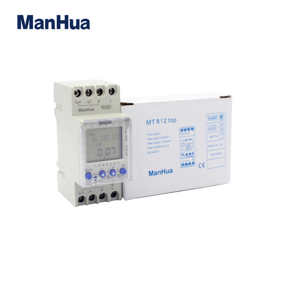 

(AHC812) 2 Channel 16A Multi function Weekly Programmable DIN Rail LCD Digital Time Switch