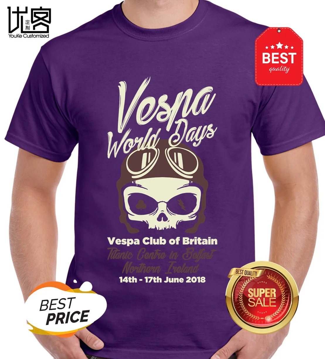 Мужская футболка с логотипом hombre camiseta на заказ мотоцикл vespa скутер 2019 | одежда