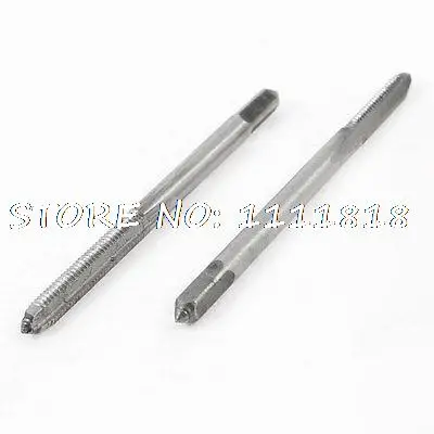 

2 Pcs 3mm x 0.5mm HSS Taper and Plug Metric Tap M3 x 0.5mm Pitch Gray