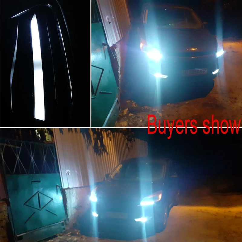 

PMFC 1Pair Daytime Running Light DRL LED Fog Lamp Cover For Ford Kuga Escape 2013 2014 2015 2016 Turning Signal Functions