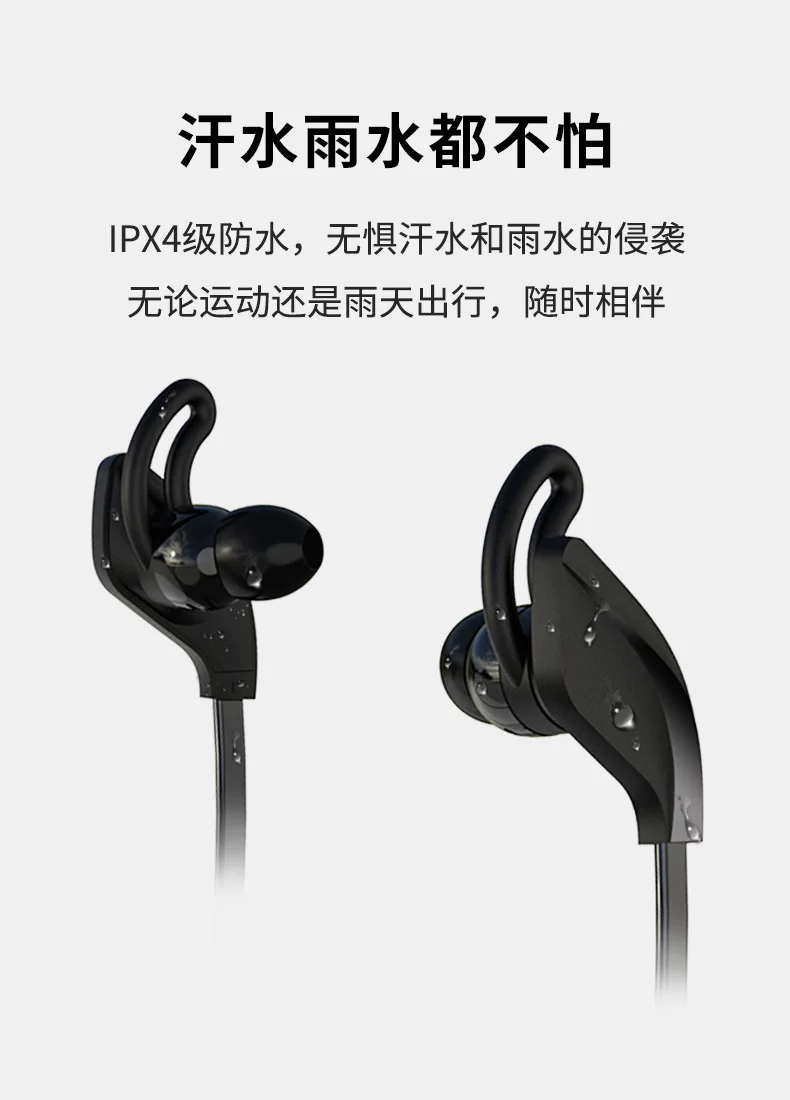 Wireless Bluetooth 5.0 Earphone In-Ear With Mic Sports Waterproof Music Earplug Gift Necklace Headset for IPhone Huawei Samsung
