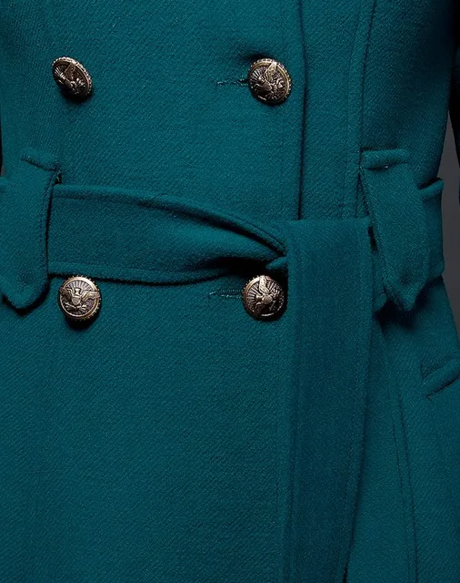 Распродажа! Женская осенне зимняя шерстяная куртка женское двубортное шерстяное