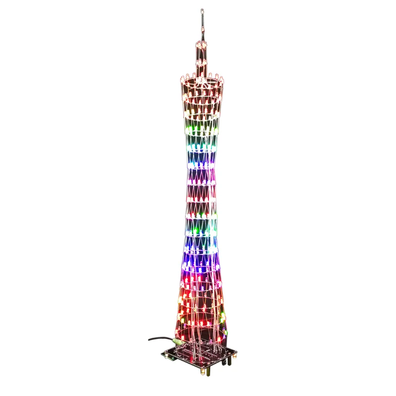 Музыкальная лампа спектра GuangZhou Tower Diy Kit
