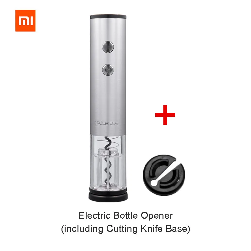 wine openner kit Xiaomi Mijia Circle Joy электрическая открывалка для бутылок из нержавеющей стали мини винная пробка аэратор для винного графина умный винный набор подарок - Цвет: wine openner kit